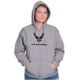 thumbnail image 4 of US Air Force Military Wings Symbol Zip Up Hoodie Men's Women's Brisco Brands S, 4 of 6