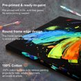 thumbnail image 4 of PHOENIX Black Stretched Canvas 10x20 inch / 4 Pack 100% Cotton Painting Canvas for Adults & Kids, 4 of 8