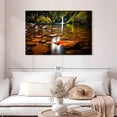 thumbnail image 2 of Elephant Stock Punch Bowl Waterfall Wall Art - Horizontal Canvas Wall Art - Living Room Wall Decor - Nature Canvas - Brown And Green Decor - 45" x 30", 2 of 8