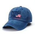 thumbnail image 4 of Helii 1776 God Bless America Washed Baseball Cap – 250th Anniversary Patriotic Hat for Men Women, Adjustable American Flag Cotton Cap, Vintage Distressed 4th of July Summer Gift Blue,A, 4 of 4