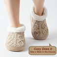 thumbnail image 6 of cosyone1997 Fuzzy House Slippers for Women Indoor, Warm Fluffy Slip-on Shoes Non Slip, Winter Warm Bedroom Moccasin Loafers, Cozy Gifts Unique, 6 of 6