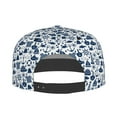 thumbnail image 4 of Daiia Seaside Primary Color print Flat Bill Hats Flat Brim Trucker Cap Baseball Cap Adjustable Classic Low Profile Hat Unconstructed Plain Cap, 4 of 9
