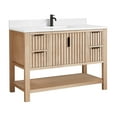 thumbnail image 2 of Vitre 48" Single Sink Bath Vanity in Aged Natural Oak with Composite Stone Top, 2 of 16