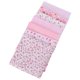 thumbnail image 4 of 2 Packs Handmade DIY Cotton Cloth Light Pink Floral Patchwork Fabrics Materials for Sewing Scrapbooking Quilting (25x25cm,7pcs/Pack), 4 of 4