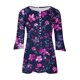 thumbnail image 5 of Fiudx Ofertas Flash Del Día Solo En Línea Camiseta Estampada a La Moda para Mujer, Blusa con Mangas 3/4, Camisetas Informales con Cuello En V, 5 of 5