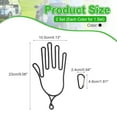 thumbnail image 2 of Uxcell Golf Gloves Stretcher, Plastic Keeper Support Rack Holder Dryer Hanger Frame with Hanging Hook White/Black, 2 of 7