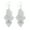 Silver, variant on Grandest Birch Women's Glitter Rhombus Drop Long Dangle Chandelier Statement Hook Earrings Alloy Silver
