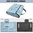 thumbnail image 4 of Xoenoiee Sky Blue Skull Golf Print Golf Cart Seat Covers, Universal Golf Cart Seat Towel Blanket with 4 Front Pockets & Nonskid Bottom for EZGO, Yamaha, Club Car and More 2 Person Seats Golf Carts, 4 of 7