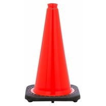 Traffic Cone, PVC, Non-Reflective, 28 in Height, 7 lb, Orange