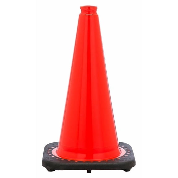 Traffic Cone, PVC, Non-Reflective, 28 in Height, 7 lb, Orange