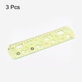 thumbnail image 3 of Uxcell 3pcs Unbreakable Flexible Rulers 20cm/8" Double Scale Shatterproof Folding Plastic Ruler, Light Green, 3 of 6