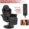 LVUYOYO Ergonomic Reclining Gaming Chair, Massage Function, Adjustable