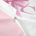 thumbnail image 4 of Erosebridal Girls Pink Bow Twin Bedding, S Letter Duvet Cover Set, Princess Style Bedroom Decor, Pink Reversible 2 Pieces, 1 Duvet Cover and 1 Pillowcase (No Comforter), 4 of 6