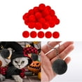 thumbnail image 3 of 30 piezas de bolas de pompones para manualidades, decoración para llaveros y sombreros. rojo, 3 of 9