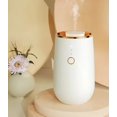 thumbnail image 3 of Difusores sin agua para aceites esenciales Difusor de aromaterapia con 9 luces ambientales, con pilas y difusor inalámbrico de tecnología nano para niebla fría - Blanco JAMW Sencillez, 3 of 5