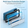 thumbnail image 4 of Allytechgroup Clear Case for iPhone 16, Slim Lightweight Hard PC Anti Yellowing Support Wireless Charging Shockproof Magnetic Back Cover for iPhone 16 Women Men, Blue, 4 of 8