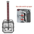thumbnail image 4 of TOKKOT Thor Hammer Tool Box, Multifunctional Home Repair Tool Set Excellent Hand Tool Novelty Gift for Men as Halloween Prop Cosplay Hammer (Silver), 4 of 7