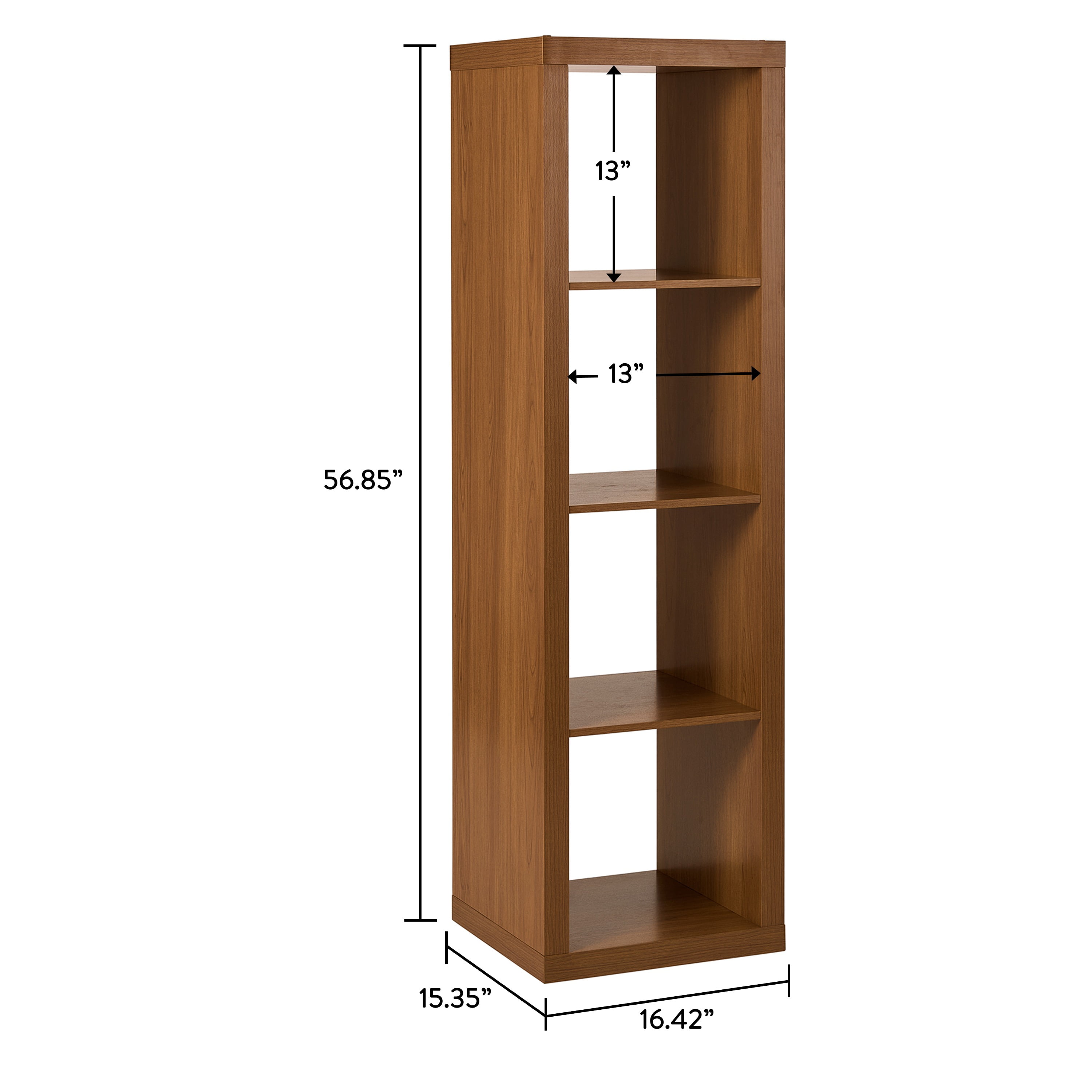 Better Homes & Gardens 4 Cube Vertical Storage Organizer, Acorn