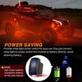 thumbnail image 5 of Nilight RGB LED Rock Lights Kit 10 Pods Underglow Multicolor Neon Pod with Remote & Bluetooth App Control DIY Flashing Music Mode Wheel Well Light for Truck ATV UTV RZR SUV, 5 of 8