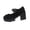 Black, variant on Wensltd Women's Breathable High Heel Shoes Comfortable Walking Shoes Round Toe Soft Sole Casual Shoes Lightweight Coffee