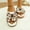 Brown, variant on UTTOASFAY Sandals for Women Casual Thick Winter Warm And Comfortable Indoor Household Princess Home Summer Slides