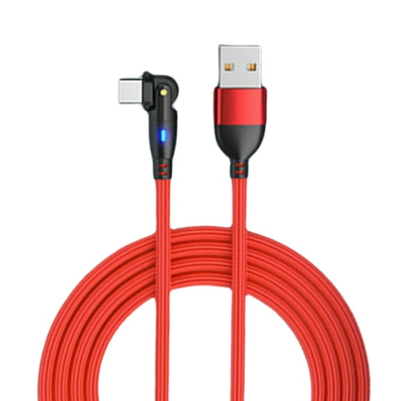 PatungKu USB to Type C Fast Charging Cable 180 Degree Rotate Data Cord for Smartphone