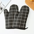 thumbnail image 6 of Anckoeil Winter Savins!Kitchen Microwave Thermal Insulation Gloves Thickened Plaid And Heat Protective Gloves Baking Cotton And Linen Oven Gloves, 6 of 6