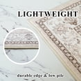 thumbnail image 6 of Washable 4x8 Hallway Runner Rug: Vintage 8ft Soft Runners For Entry Kitchen Wide Non Slip Low Pile Carpet Living Room Bedroom Thin Water Resistant Bathroom Dining Foyer(beige 4x8), 6 of 8