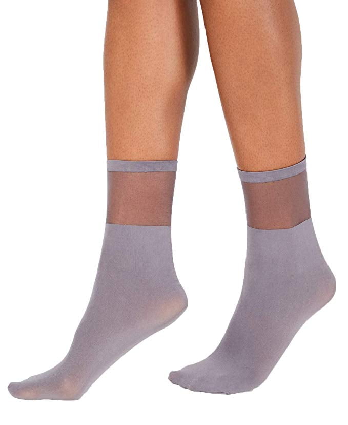 Photo 1 of INC International Concepts Sheer Ankle Socks (Grey)