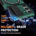 thumbnail image 4 of SHILIU-Magnetic Case for Samsung Galaxy S25+ Plus/Galaxy S24+ Plus, with Ring Stand [Screen Protector] [Compatible with MagSafe] Military Grade Case with Camera Cover, Heavy Duty Shockproof Cover, Gr, 4 of 4