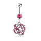 thumbnail image 1 of Anillo para ombligo con forma de flor, barra para ombligo con diamantes de imitación, accesorio para Piercing corporal, 1 of 5