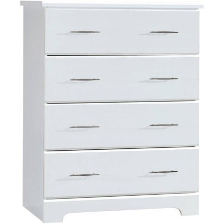 Storkcraft Brookside 4 Drawer Dresser Chest White - Walmart.com