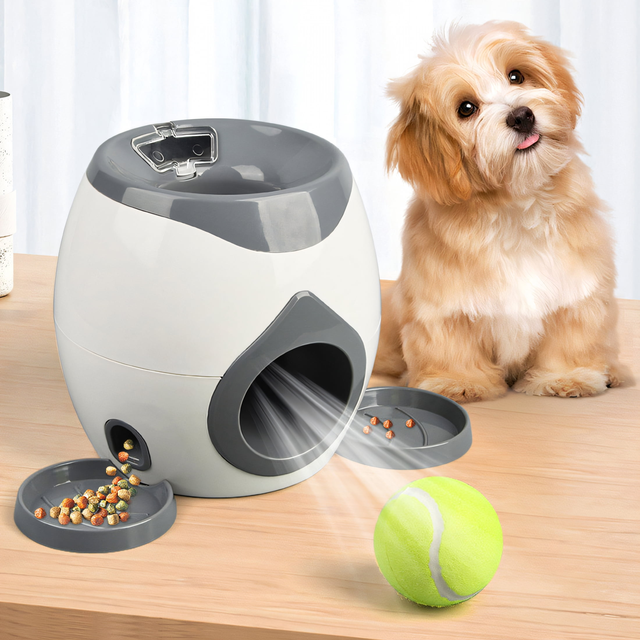 BESTSKY Automatic Ball Launcher for Dogs,Ball Launcher Ball Launcher for Dogs,One-Button Control Dog Ball Launcher,Green