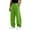01#Fluorescent Green, variant on Fashion Men Straight Leg Casual Sweat Trousers Elastic Drawstring Waist Solid Tone Loose Wide Leg Street Sports Pants
