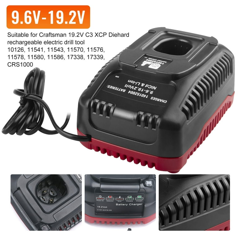 For Craftsman C3 140152004 19.2V 2A Power Tool Li Ion and Ni Cd Battery Charger US Standard Walmart