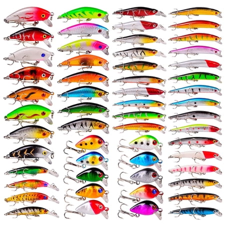 Fishing Lures Kit 560-56pcs Topwater Hard Baits for Freshwater and Saltwater