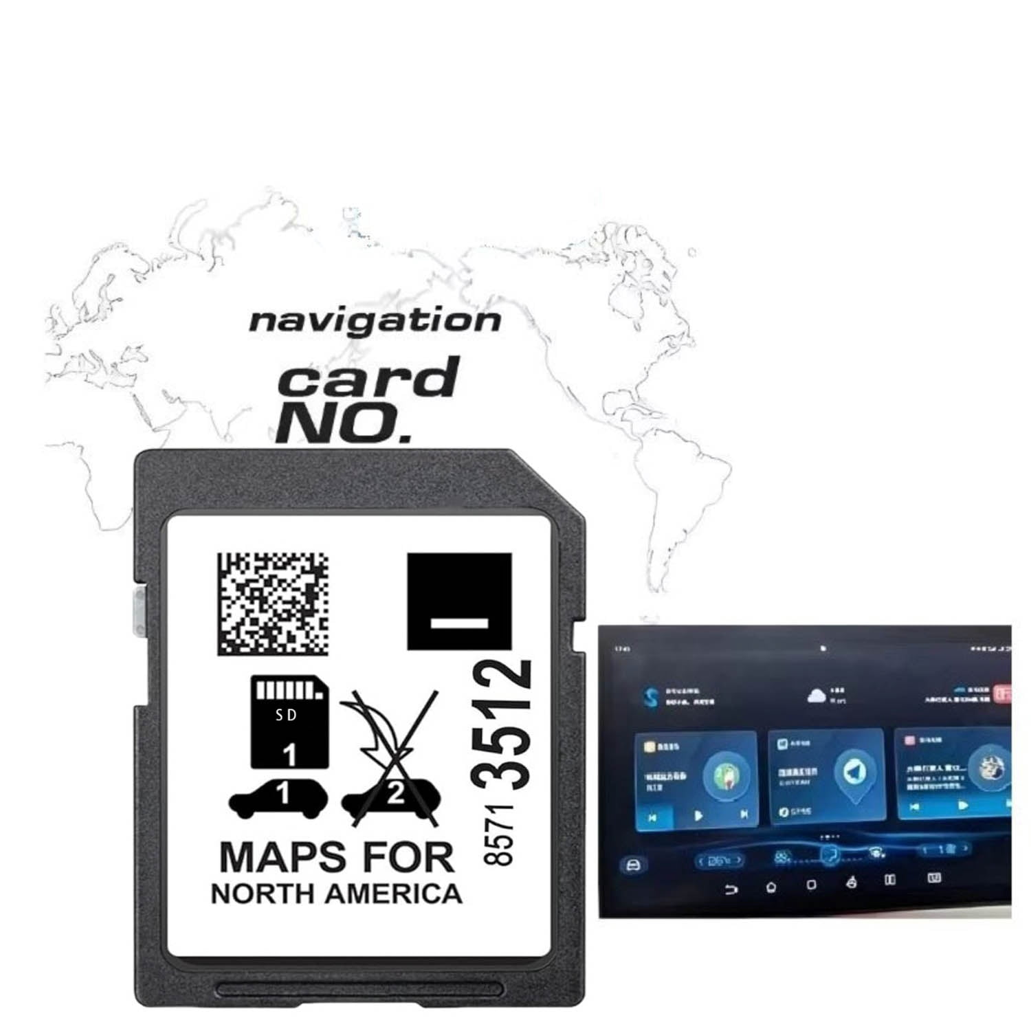 Latest Version 85713512 Navigation SD Card Fits 2019-2024 Enclave Encore Envision CT4 CT5 XT6 Escalade Camaro Colorado Corvette Silverado Suburban Acadia Tahoe Canyon Yukon Sierra