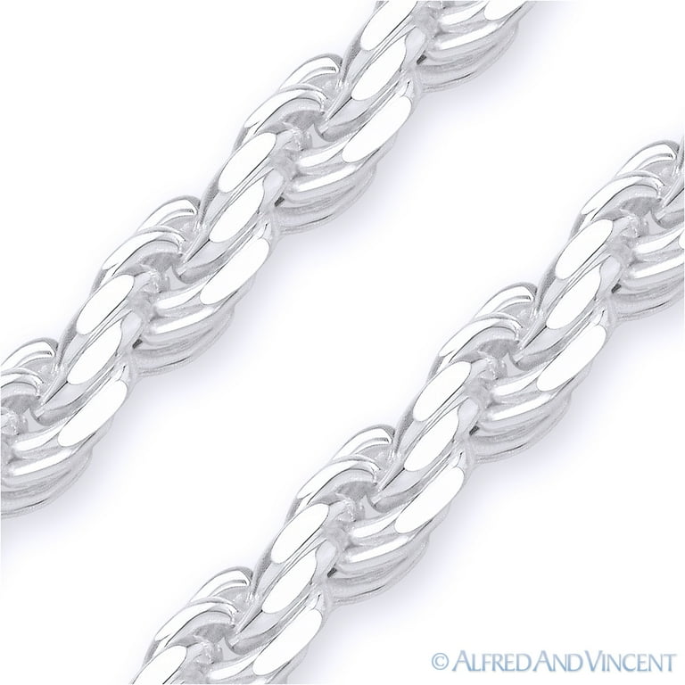 ITALY MADE SILVER925 TWIST BRACELET/シルバー Sterling Silver Twisted Link Chain Bracelet 8.5” Wide KA
