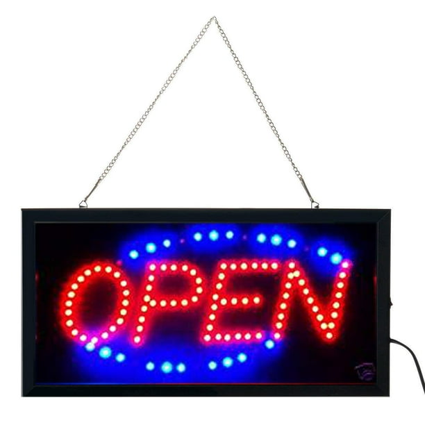Animated LED Neon Light Shop Business Open Sign Rectangle (LN30 19"x10