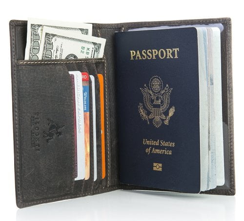 Us Passport Case Ballet Pointe Shoes On Wooden Stylish Pu Leather Travel Accessories Case For Passport For Women Men