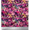 thumbnail image 1 of Soimoi Georgette Viscose Fabric Multicolor Texture Printed Craft Fabric by the Yard 42 Inch Wide, 1 of 1