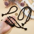 thumbnail image 3 of 3Pcs Christian Orthodox Prayer Rope Wooden Chotki 30/80/100 Knots Anglican Prayer Beads Blessing Prayer Beads with Tassel Religious Gift for Men Women Black, 3 of 9