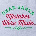 thumbnail image 2 of CafePress - Dear Santa Mistakes Were Made Baby Football Bodysu - Cute Infant Baby Football Bodysuit, 2 of 3