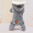 thumbnail image 6 of Aosijia Dog Pajamas 4-Legs Plush Jumpsuit Pet Thicken Coat Hoodie Winter Warm Puppy Clothes XXL, 6 of 9