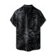thumbnail image 4 of Summer New Men's Printed Slim Fit Shirt Large Fashion Casual Short Sleeve Shirt MenXL, 4 of 4