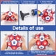 thumbnail image 5 of Pelota de fútbol de juguete para perros Diman con correas para perros pequeños (12,7 cm), 5 of 7