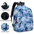 thumbnail image 3 of Mochila escolar teñida con corbata, mochila preescolar, bolsa de viaje de alta capacidad con bolsa de lápices para niños y niñas, ligera Wmkox8yii jkg5189, 3 of 8