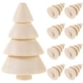 thumbnail image 2 of 10 Pcs Décorations de Sapin de Noël en Bois Non Fini, Décorations de Sapin de Noël, Artisanat en Bois Non Fini, 2 of 9