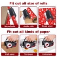 thumbnail image 4 of 2-in-1 Wrapping Paper Cutter & Tape Dispenser - Sliding Gift Wrap Roll Cutter Tool with 4 Tapes & Replacement Blades - Safe & Precise Cutting for Chr, 4 of 7