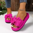 thumbnail image 5 of Hot Pink Women Chic Versatile Thick-Soled Decoration Open-Toe Footwear Breathable For Spring Summer Beach Wear Lightweight, 5 of 6